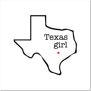 Texas Girl Posters and Art